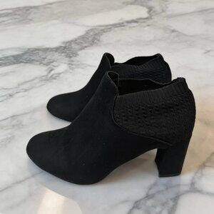 Black Velvet Ankle Boot